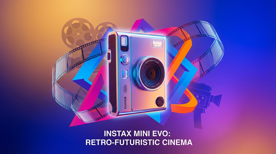 The Ultimate Retro Flex: Instax Mini Evo Cinema Brings Super-8 Cool